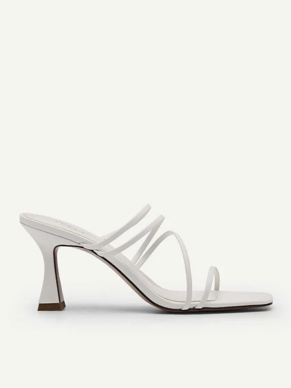 Strappy Heel Sandals - White<PEDRO Shop
