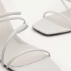 Strappy Heel Sandals - White<PEDRO Shop