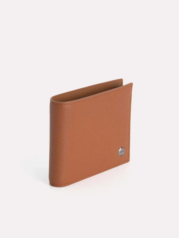 Textured Leather Bi-Fold Wallet With Insert<PEDRO Discount