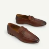 textured_leather_loafers__1.webp Textured Leather Loafers With Metal Bit<PEDRO Best