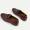 textured_leather_loafers__3.webp Textured Leather Loafers With Metal Bit<PEDRO Best