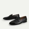 textured_leather_loafers__4-1.webp Textured Leather Loafers With Metal Bit<PEDRO Outlet
