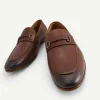 textured_leather_loafers__5.webp Textured Leather Loafers With Metal Bit<PEDRO Best