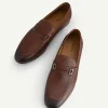 textured_leather_loafers__6.webp Textured Leather Loafers With Metal Bit<PEDRO Best