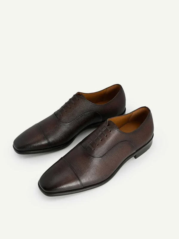 textured_leather_oxford_s_0.webp Textured Leather Oxford Shoes<PEDRO Cheap