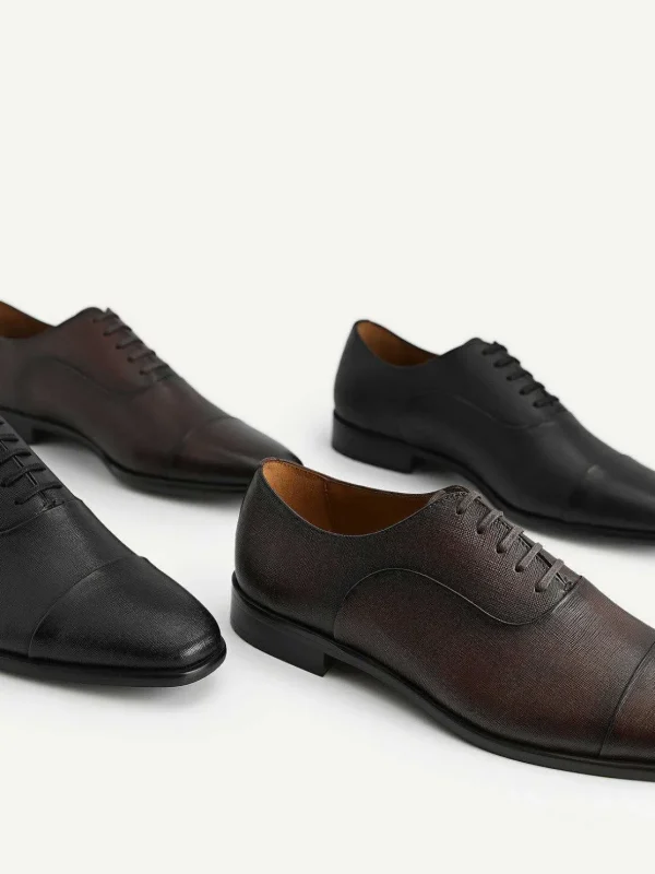 textured_leather_oxford_s_1.webp Textured Leather Oxford Shoes<PEDRO Cheap