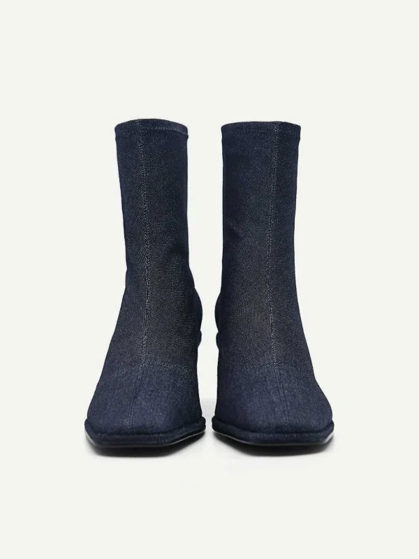 Vanessa Denim Ankle Boots<PEDRO Cheap