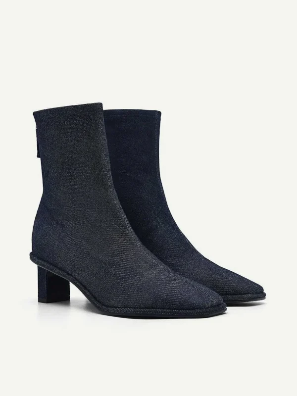 Vanessa Denim Ankle Boots<PEDRO Cheap
