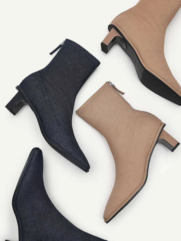 Vanessa Denim Ankle Boots<PEDRO Cheap