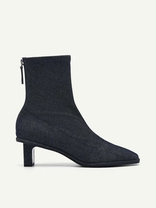 Vanessa Denim Ankle Boots<PEDRO Cheap
